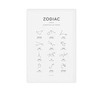 ACFTAIN Zodiac Signs Astronomy, Astrology Canvas Wall Art Posters And Prints Room Aesthetic Bedroom Office Decor 16x24inch(40x60cm)