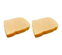 Acfthepiey Toast Sliced Bread Stress Toy,Bread Shape Squishes Toy, Sensory,Stress Relief for Tricky Funny Squeeze Toy Easy Install