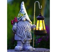 Acgarten Solar Statue for Garden Decor: Outdoor Indoor Sculpture for Home House Yard Lawn Balcony Patio - Perfect Birthday Choice for Lover Mom Women Grandma [Gnome]