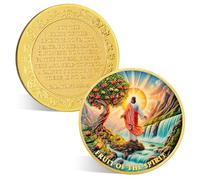 ACGZQY Fruit of the Spirit Coin - Christian Challenge Coin - Jesus Galatians 5:22-23 Inspirational Religious Token Spiritual Growth Motivational Christian Gift