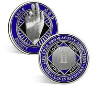 ACGZQY Na Medallion - 2 Year Hand of Hope Na Sobriety Chip Reborn NA Medallions Sober Coin Narcotics Anonymous Recovery Addiction Token NA Gifts