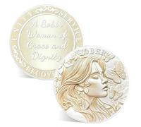 ACGZQY Sobriety Chips - Sober Woman AA Coin and Medallion AA NA Addiction Recovery Token Sobriety Coins Inspirational Sobriety Gifts for Women Growth Resilience