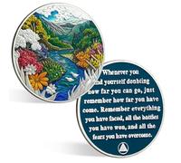 ACGZQY Summer Sobriety Coin- Recovery Seasonal Landscapes AA Chips and Medallions Sobriety Chip Sober Token Narcotics Alcoholics Anonymous Recovery Gift