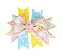 Ach Hair - For Girls | Children's Bows | Girls Dense For Hair Accessories | Cute Ribbon Pointed Cute Bunny | Yellow Hair Bows | Hair Bows For Ra