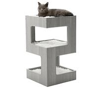 ACH Modern Cat Furniture Cat Tree Spacious Perch Multi-Level Cat Tower for Indoor Cats 27.5 Inch Luxury Cat Tree Stand House for Kittens with Removable Soft Blanket and Condo
