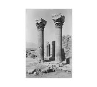 Achaemenid Empire Art Print, Ancient City of Canvas Poster Bedroom Decor Landscape Office Room Decor Gift 12x18inch(30x45cm)