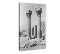 Achaemenid Empire Art Print, Ancient City of Canvas Poster Bedroom Decor Landscape Office Room Decor Gift 12x18inch(30x45cm)