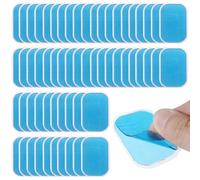 ACHANFLY 60 Pcs EMS Gel Pads Abs Trainer Muscle Stimulator Pads Abdominal Muscle Toner Replacement Gel Sheet for Women Men Abs Toner Electric Muscle Trainer Workout Toning Belt