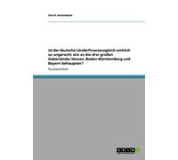 Achenbach - Ist der deutsche Lnderfinanzausgleich wirklich so ungerec - G555z
