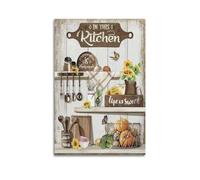 ACHGEF Farmhouse Kitchen Canvas Wall Art Country Sunflower Poster Poster Decorative Painting Canvas Wall Posters And Art Picture Print Modern Family Bedroom Decor Posters 08x12inch(20x30cm)