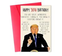 ACHICGIRL Funny 50th Birthday Card, Great 50th Birthday Gifts, Naughty Birthday Card for Him Her, Great 50 Years Old Birthday Decorations for Parents