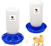Achicklead Chick Feeder and Waterer Set - Automatic 1kg Chicken Feeder and 1L Waterer for Baby Chicks, Ducks, and Quail - Brooder Starter Kit & Chicken Coop Supplies and Accessories