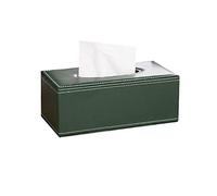 AchidistviQ Faux Leather Rectangular Tissue Box Cover Holder, Green