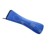 AchidistviQ Portable Tableware Zipper Bag Outdoor Travel Camping Recyclable Cutlery Pouch Bright Blue