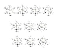 Achieve Gorgeous Looks With 10pcs Delicate Snowflake Adornments Exquisite Decorations