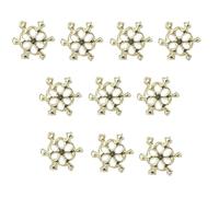 Achieve Gorgeous Looks With 10pcs Delicate Snowflake Adornments Exquisite Decorations