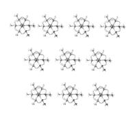 Achieve Gorgeous Looks With 10pcs Delicate Snowflake Adornments Exquisite Decorations