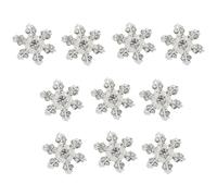 Achieve Gorgeous Looks With 10pcs Delicate Snowflake Adornments Exquisite Decorations