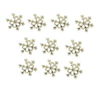 Achieve Gorgeous Looks With 10pcs Delicate Snowflake Adornments Exquisite Decorations