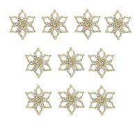 Achieve Gorgeous Nail Looks With 10pcs Delicate Snowflake Nail Adornments Exquisite Decorations Stylish Accents