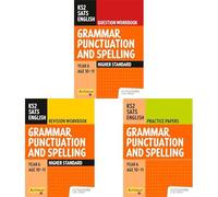 Achieve SATs: KS2 Grammar Spelling Punctuation Question Revision and Practice Papers Bundle(Higher) for the 2027 SATs tests