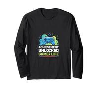 Achievement Unlocked Gamer Life Video Game Long Sleeve T-Shirt