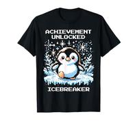 Achievement Unlocked: Icebreaker | Penguin Pixel Hero T-Shirt