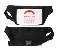 Achievements on the Golf Course are not What Matters, Decency and Honesty are What Matter Unisex Waist Bag Black