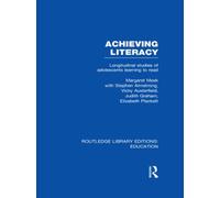 Achieving Literacy (RLE Edu I) : Longitudinal Studies of Adolescents Learning to Read