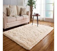 Achiiso Rugs Living Room,Small Fluffy Rug,Washable Long Plush Rectangular Rugs, Suitable for Bedroom,Kids Room (Beige,80x120 cm)