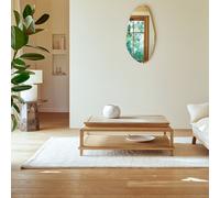 Achille - Rectangular coffee table in solid teak Natural