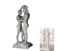 Achilles and Patroclus Statue, Greek Mythology Classical Male Figurine, Romantic Ancient Art Resin Collectible, Museum Quality Home Decor, Spartan Helmet Sculpture Gift for Mythology Lovers