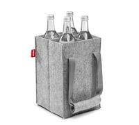 Achilles Bottle Bag Case, 1.5 Liters, Felt, Grey, Also for Water or Wine Bottles, Up to 14 kg, Bottle Bag