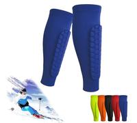 Achilles Shinbang Shields, Frost Armours Ski Shields, Shin Defender Shin Guards, Ski Shin Guards, Shindefender Shin Guards, Soccer Shin Guard, Shin Guards Soccer Adult for Sports (Blue, S)