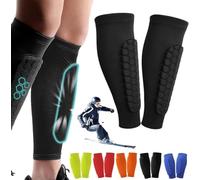 Achilles Shinbang Shields,Shinbang Protector 2.0,Shin Defender Shin Guards,Shindefender Shin Guards,Shinbang Ski Protectors,Shinbang Protector Ski,Shin Guards Soccer Adult for Sports (Black, L)