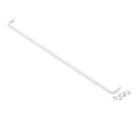 ACHIM Fantasia 18-28 inch Adjustable Width Single Curtain Rod for Windows with Brackets & Hardware - Easy to Install, White