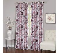 Achim Home Furnishings, Blush Tranquil Lined Grommet Window Curtain Panel, 50" x84, 50" x84"