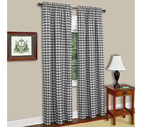 Achim Home Furnishings Buffalo Check Panel - 42x63 - Black/White