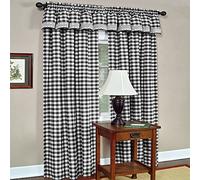 Achim Home Furnishings Buffalo Check Panel - 42x84 - Black/White