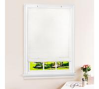 Achim Home Furnishings Cordless Solstice Vinyl Roll-Up Blind, 30" x72, White, 30" x 72"