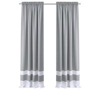 Achim Home Furnishings Darcy Panel - 52x63 - Grey/White