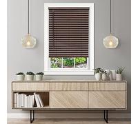 Achim Home Furnishings LUG230MH04 Window Blinds, 30 x 64 inches, Mahogany | Horizontal Slat Construction: Slat-Based Blind Construction with Adjustable Light Control.
