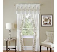 Achim Home Furnishings Ombre Window Panel, 50 84-Inch, Autumn, 55" x 84", White,FF5P84WH12