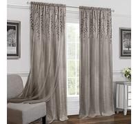 Achim Home Furnishings Willow Rod Pocket Window Curtain Panel, 42" x 63", Toffee
