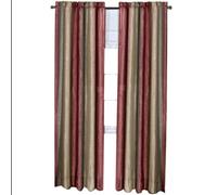 ACHIM Ombre Panel Room Darkening Window Curtain - 84 Inch Length, 50 Inch Width - Burgundy- Light Filtering Soft Polyester Drapes for Bedroom Living & Dining Room Home Decor
