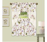 Achim Soft Window Tier & Swag, 58 in x 36 in, Multicolor