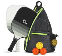 Achiou Pickleball Paddles Set - High-Performance Fiberglass Surface, Lightweight Rackets with Bag, for Men and Women, Includes 2 Outdoor and 2 Indoor Pickleball Ball