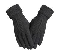 Achiou Winter Gloves for Women, Warm Touch Screen Texting Gloves, Womens Knit Glove Soft Thick Fleece Lined