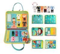 Achiyway Busy Board - Toddler Sensory Toys, Montessori Educational Activities Board for 3-5 Year Olds, Travel Toys for Girls & Boys