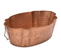 Achla Designs Oval Copper tub, Plated Galvanized Steel